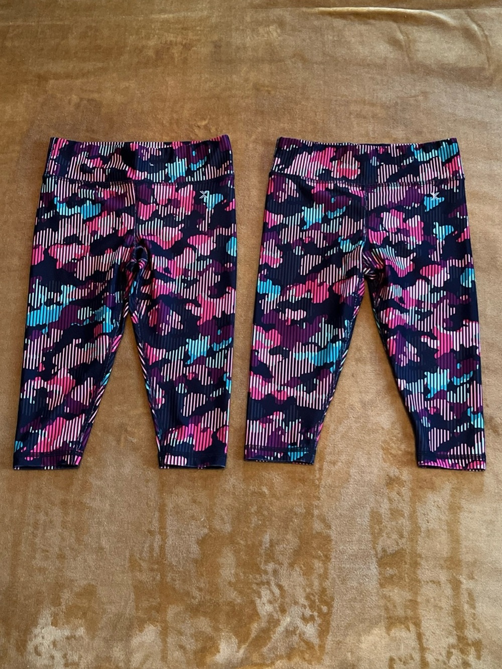 Xersion Leggings Girls sz XXS 4-5 Active Wear Quick-Dri Capri Lot of 2